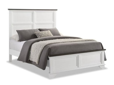 Abigail 3-Piece Queen Bed - White and Grey