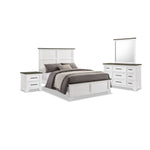 Abigail 6-Piece King Bedroom Package - White and Grey