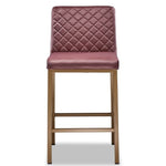 Acie Counter Height Stool - Rose Dust