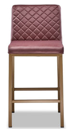 Acie Counter Height Stool - Rose Dust