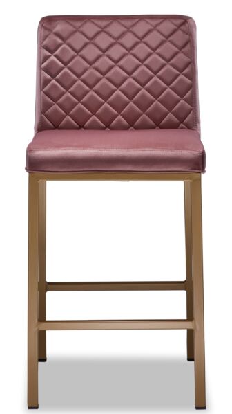 Acie Counter Height Stool - Rose Dust