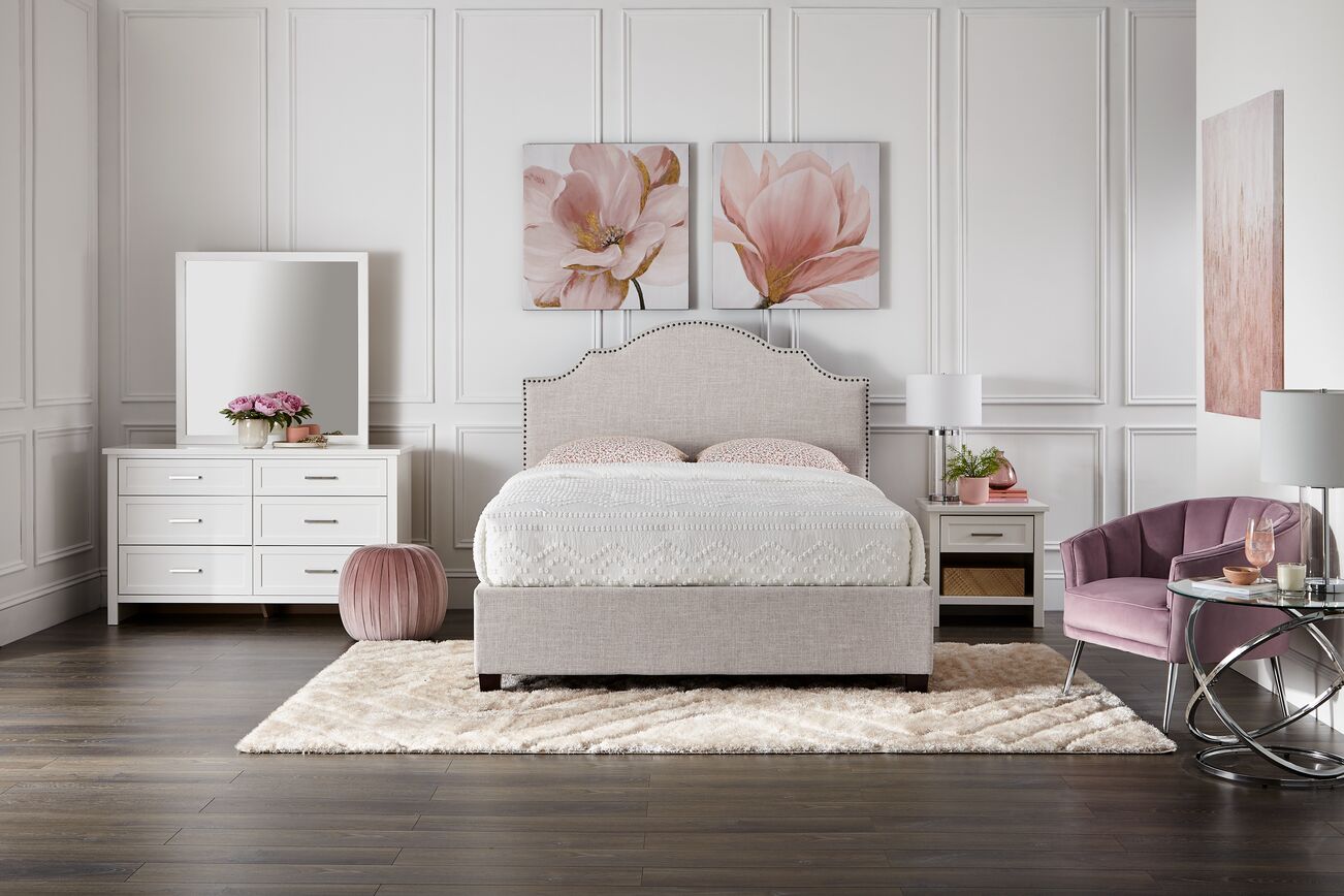 Alana 3-Piece King Bed - Beige