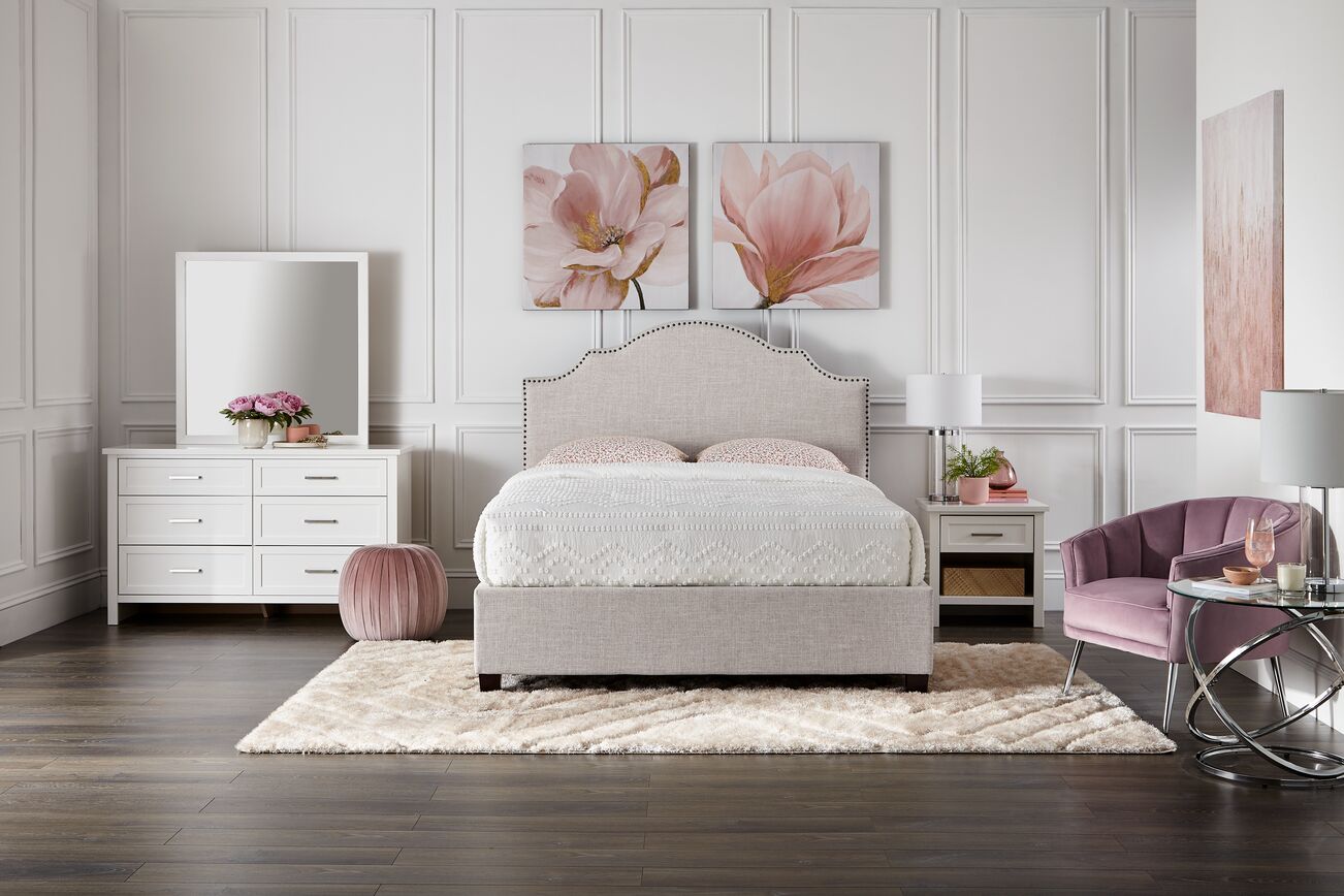 Alana Full Headboard - Beige