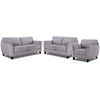 Alyssa Sofa, Loveseat & Chair Set- Pebble
