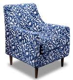 Amelia Accent Chair - Aqua and Grey