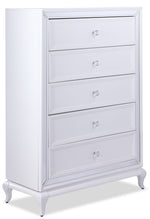 Arctic Ice 5 Drawer Chest - White