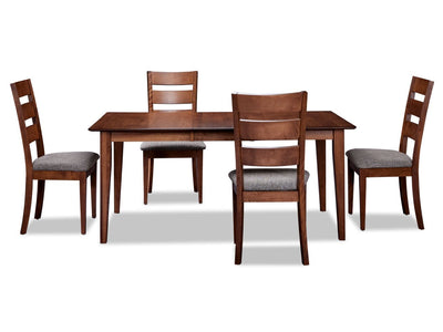 Arleen 5-Piece Dining Set - Chocolate