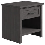 Aspen Grey Night Table - Grey