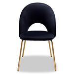 Aurora Side Chair - Black, Gold
