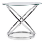 Axis 26" End Table - Chrome
