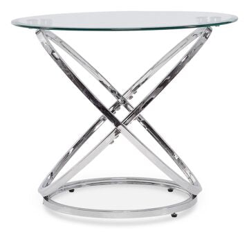 Axis 26" End Table - Chrome