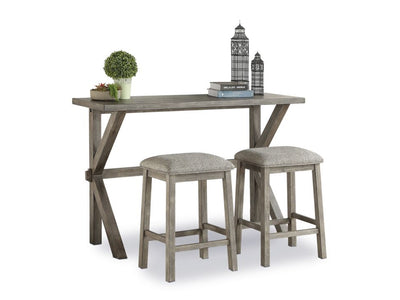 Bailey 3-Piece Counter Height Dining Set - Grey