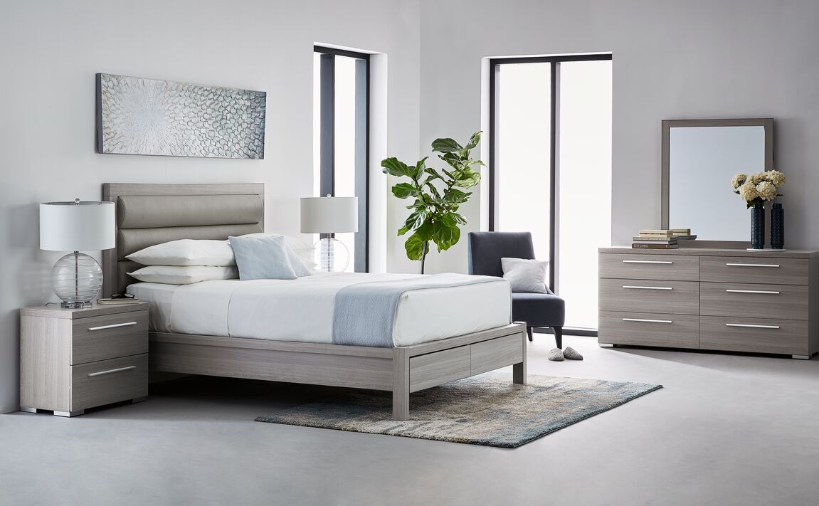 Bay Hill 6-Piece Queen Storage Bedroom Package - Grey