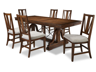 Bay Creek 7-Piece Dining Room Set - Toasted Nutmeg