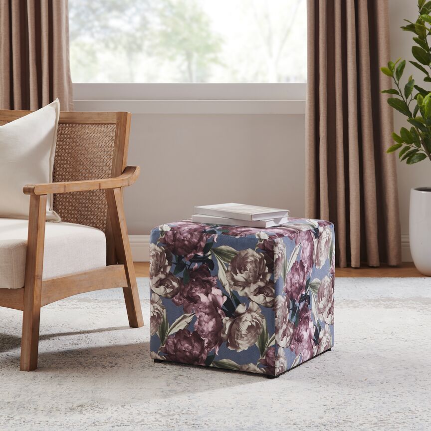 Beatrice Ottoman - Floral