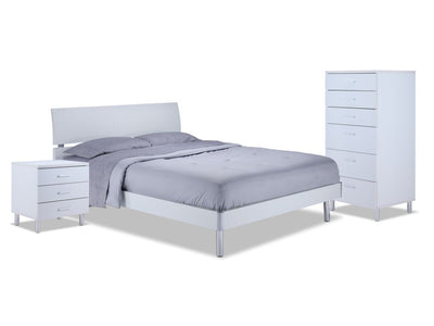 Bellmar 5-Piece Full Bedroom Package - White