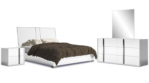 Bianca 6-Piece Queen Bedroom Package - White Lacquer