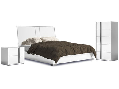Bianca 5-Piece King Bedroom Package - White Lacquer