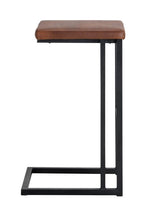 Boone Bar Height Stool - Black, Bravo Cognac