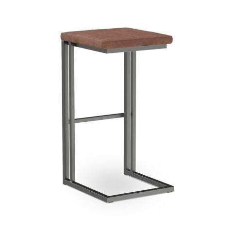 Boone Bar Height Stool - Grey, Antique Brown