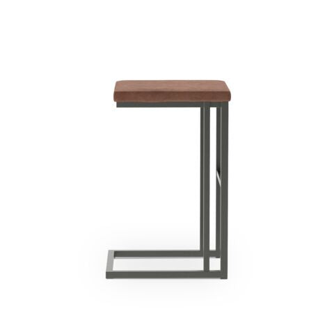 Boone Counter Height Stool - Grey, Antique Brown
