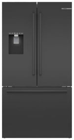 Bosch 36" 26 Cu. Ft. Black Stainless Steel French Door Refrigerator - B36FD50SNB
