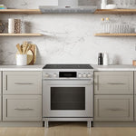 Bosch Stainless Steel 30" Industrial-Style Electric Induction Range (3.9 cu. ft.) - HIS8055C