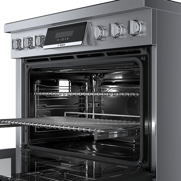 Bosch Stainless Steel 36" Industrial-Style Electric Induction Range (3.7 cu. ft.) - HIS8655C