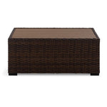 Brookland - 2-Piece Outdoor Sofa with Coffee Table - Brown, Beige