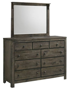 Cabin 9-Drawer Dresser - Grey