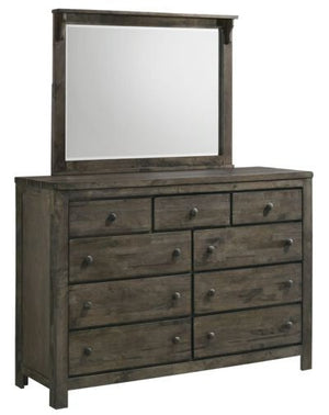 Cabin 9 Drawer Dresser - Grey