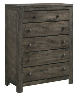 Cabin 5 Drawer Chest - Grey