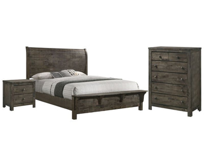 Cabin 5-Piece Queen Bedroom Package - Grey