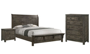 Cabin 5-Piece Queen Bedroom Package - Grey