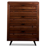 Camila 5 Drawer Chest - Rustic Brown