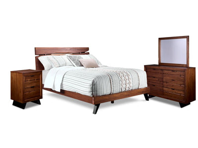 Camila 6-Piece King Bedroom Package - Rustic Brown