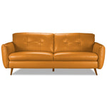Carlino Leather Sofa - Honey Yellow