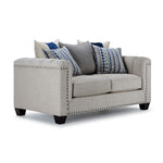 Charice Sofa, Loveseat & Chair and a Half - Putty