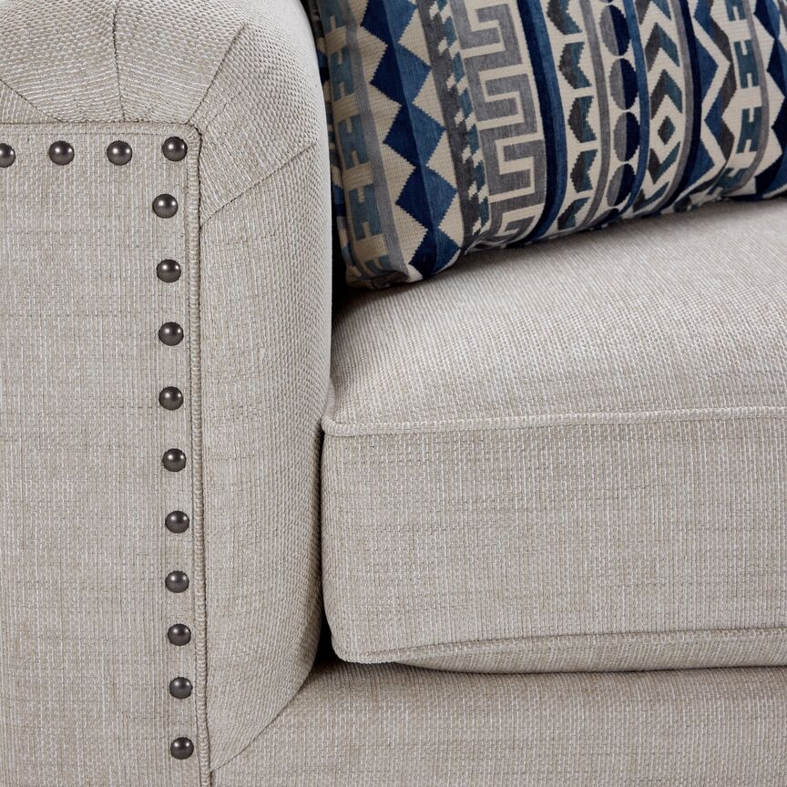 Charice Sofa & Loveseat - Putty