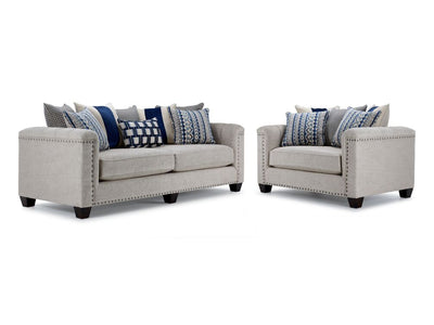 Charice Sofa & Chair and a Half - Putty