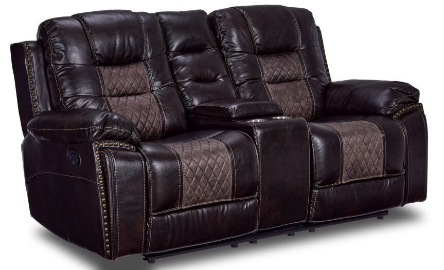 Commodore Reclining Loveseat- Brown