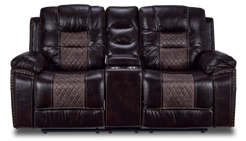 Commodore Reclining Loveseat- Brown