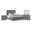 Copeland 6-Piece King Storage Bedroom Package - Wire-Brushed Grey