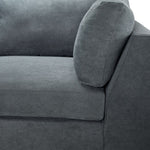 Cosmo 2-Piece Sectional with Right Facing Chaise - Dark Grey