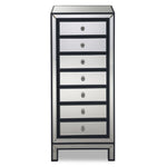 Crystal 7-Drawer Chest - Mirrored Glass