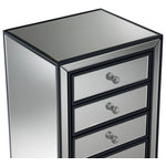Crystal 7-Drawer Chest - Mirrored Glass