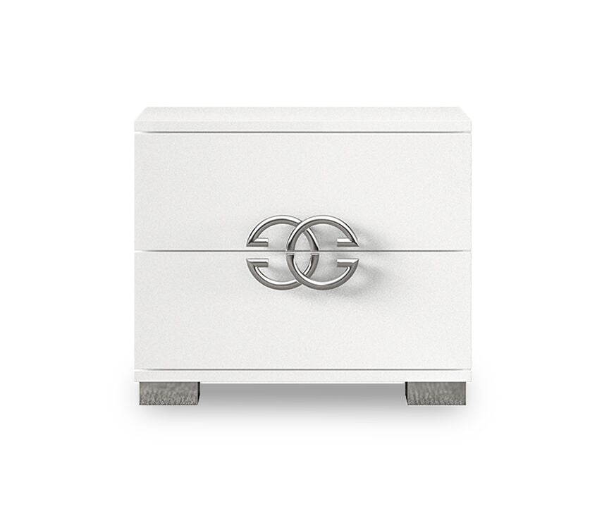 Dafne Night Table - White Lacquer