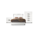 Dafne 5-Piece Queen Bedroom Package - White Lacquer