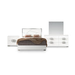 Dafne 6-Piece King Bedroom Package - White Lacquer