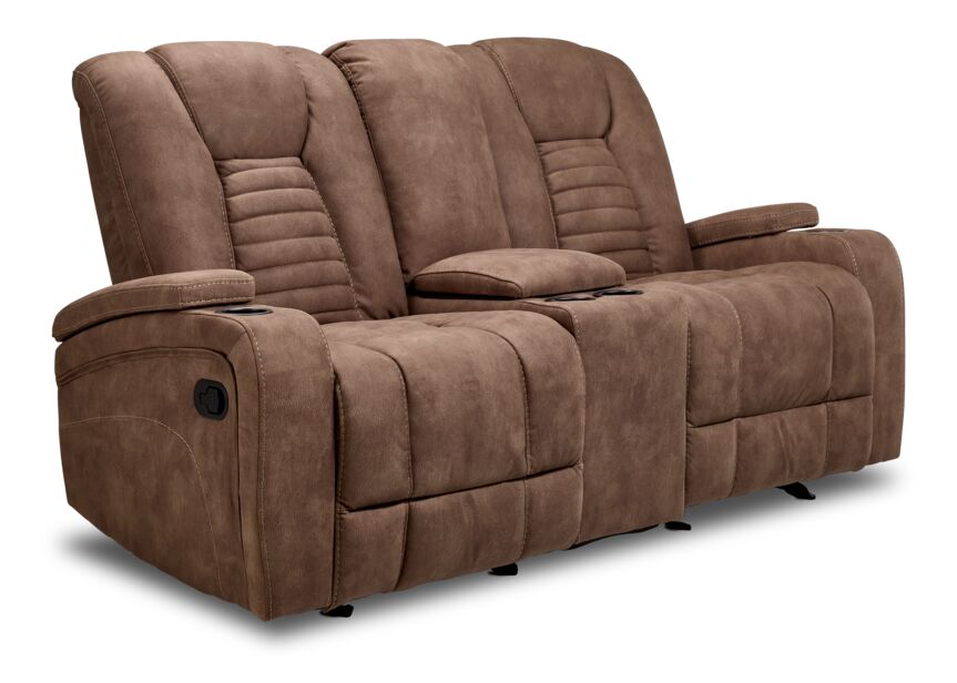 Dallas Reclining Sofa, Loveseat & Chair Set - Mocha